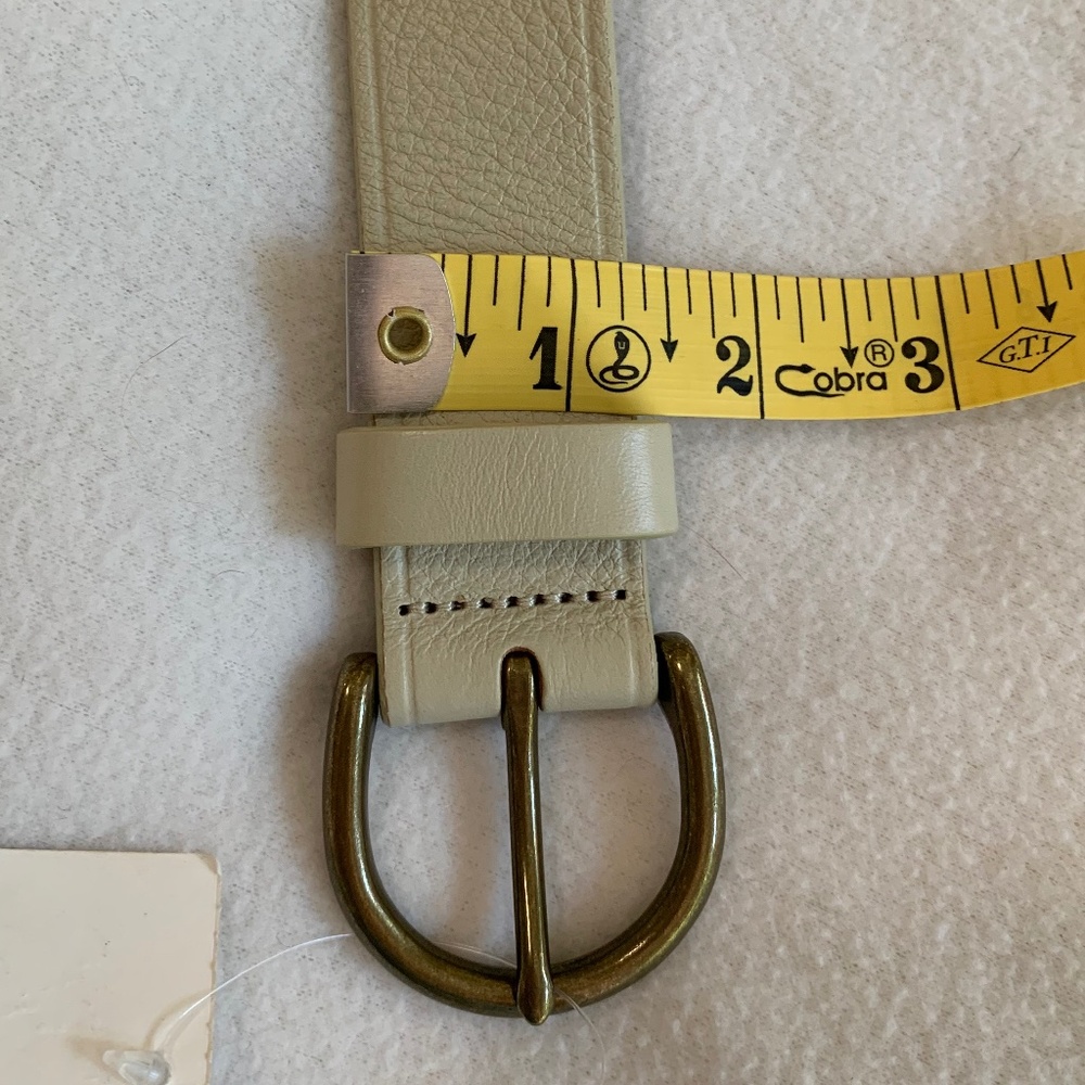 Madewell Ecru Leather Belt - Picture 13 of 14